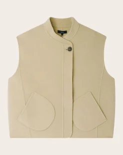 Adeline Wool Sleeveless Jacket