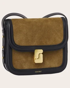 Bellissima Mini Bicolore Leather Croûte Bag