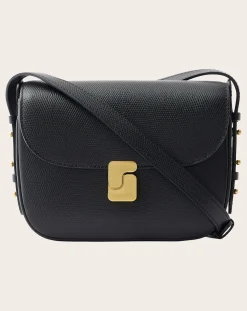 Bellissima Mini Lizard Embossed Grainy Leather Bag