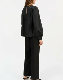 Blouse Leaf Buttoned Organic Cotton