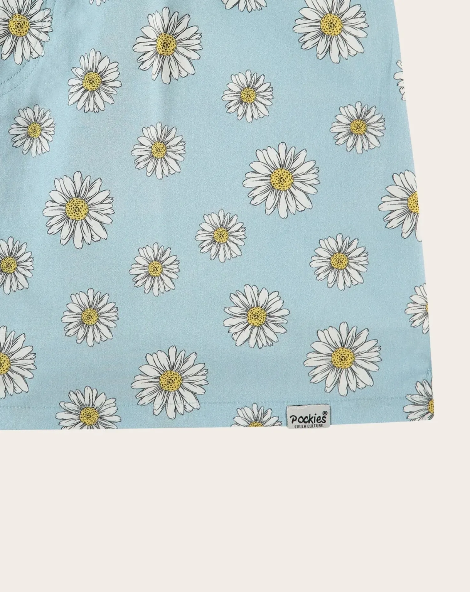 Blue Flowers Organic Cotton boxer shorts