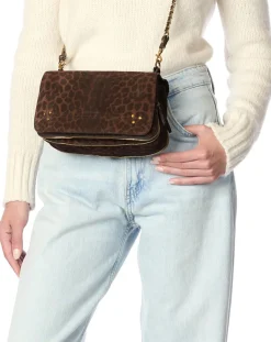 Bobi Velvet Leopard Bag