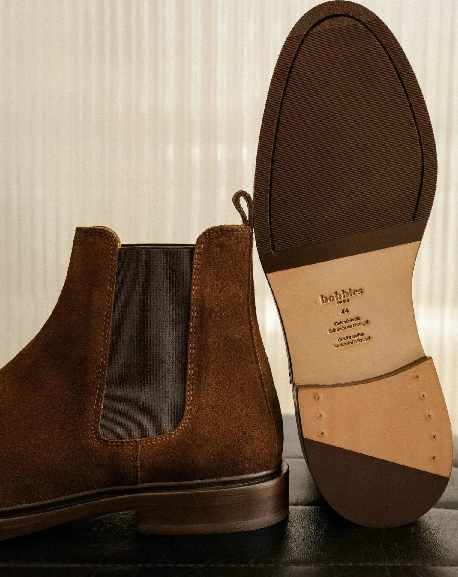 Boots Elastic Leather Suede