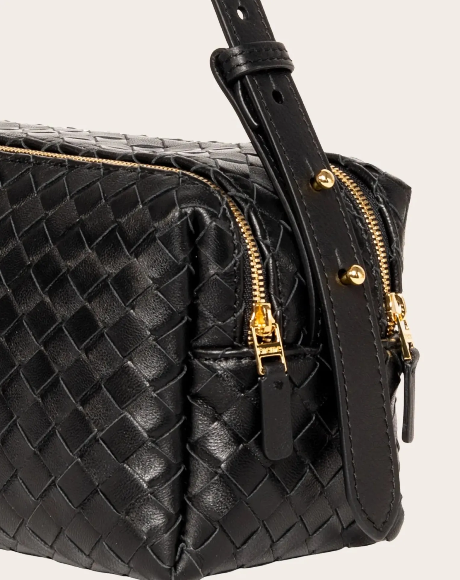 Braided Leather Pencil Bag