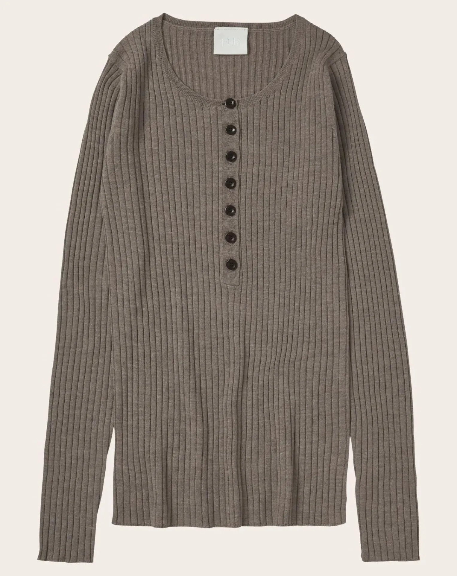 Buttoned Merino Wool Sweater - Women's Collection