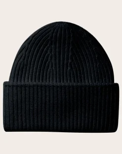 Cashmere ribbed hat