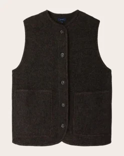 Chicago Virgin Wool Sleeveless Jacket
