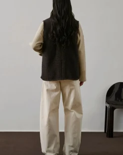 Chicago Virgin Wool Sleeveless Jacket