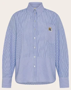 Claire Striped Cotton Poplin Shirt