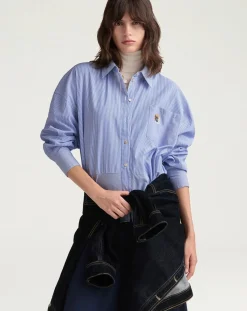 Claire Striped Cotton Poplin Shirt