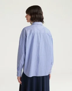 Claire Striped Cotton Poplin Shirt
