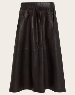 Claude Leather skirt