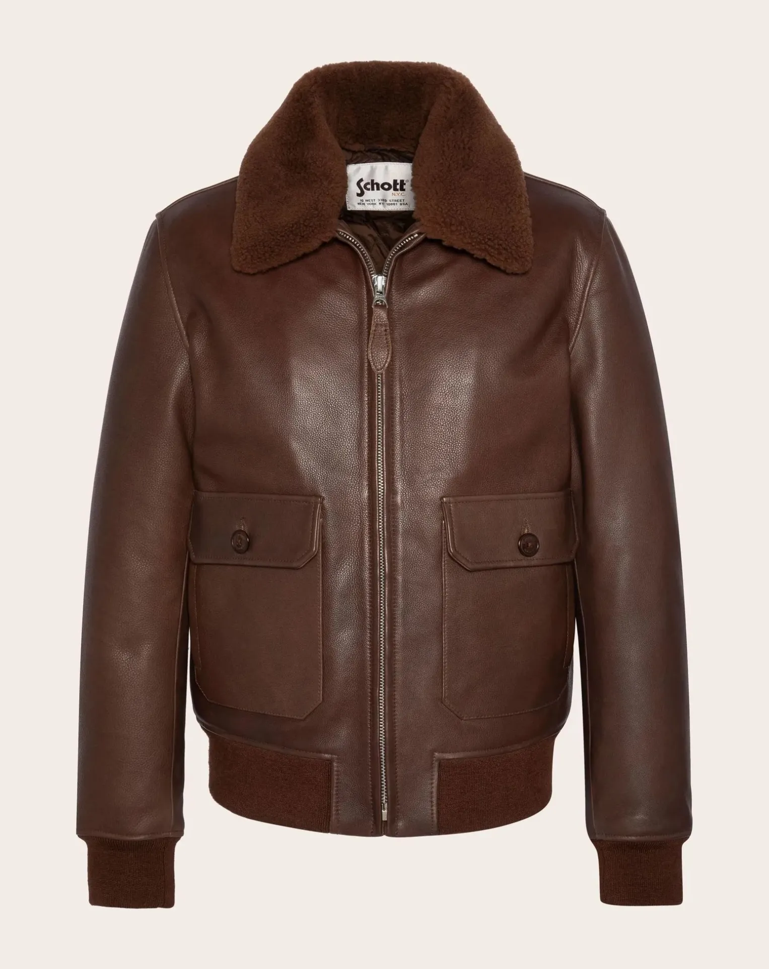 Cowhide Leather Pilot Jacket