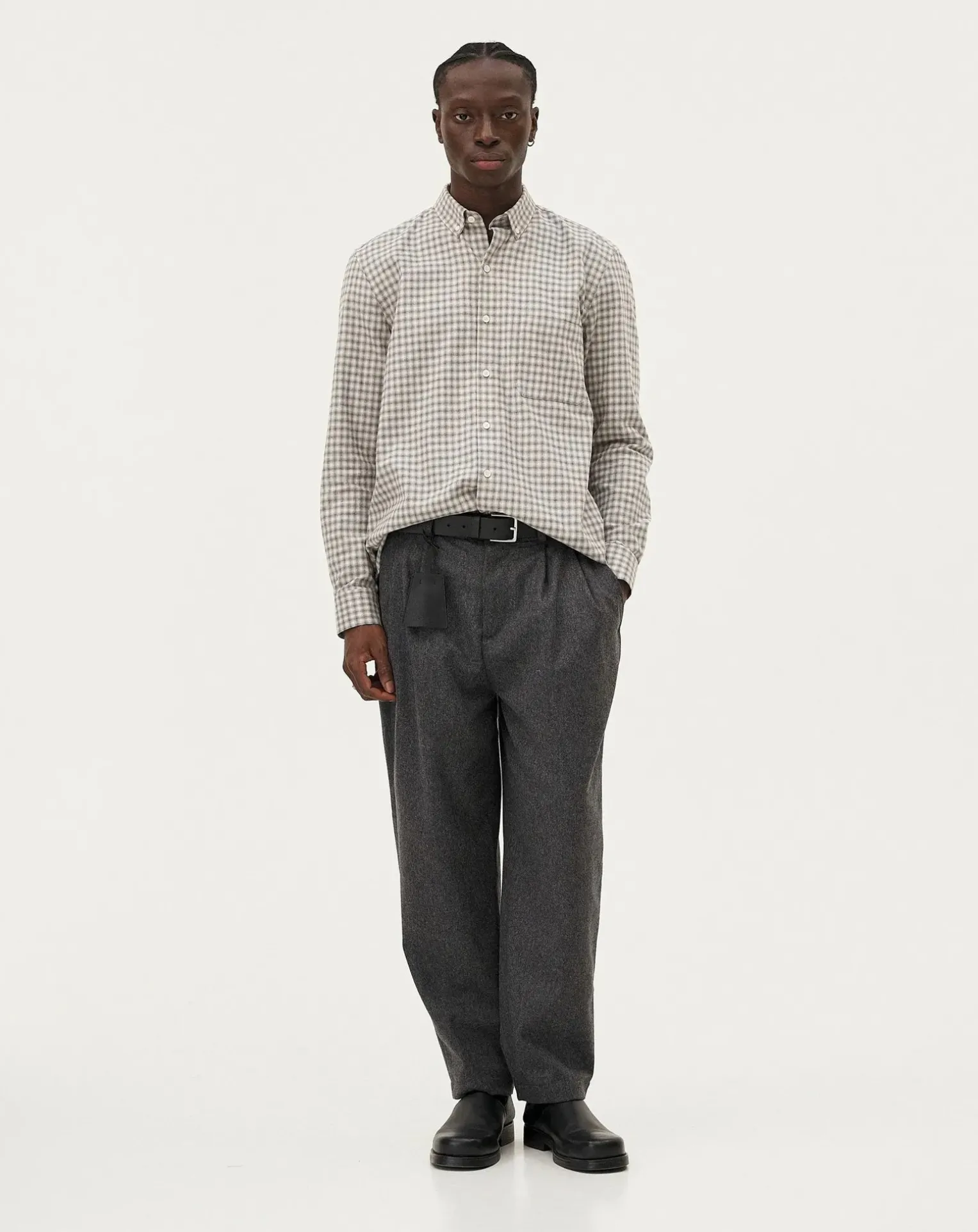 Curtis Grey checks Cotton Long Sleeve Shirt