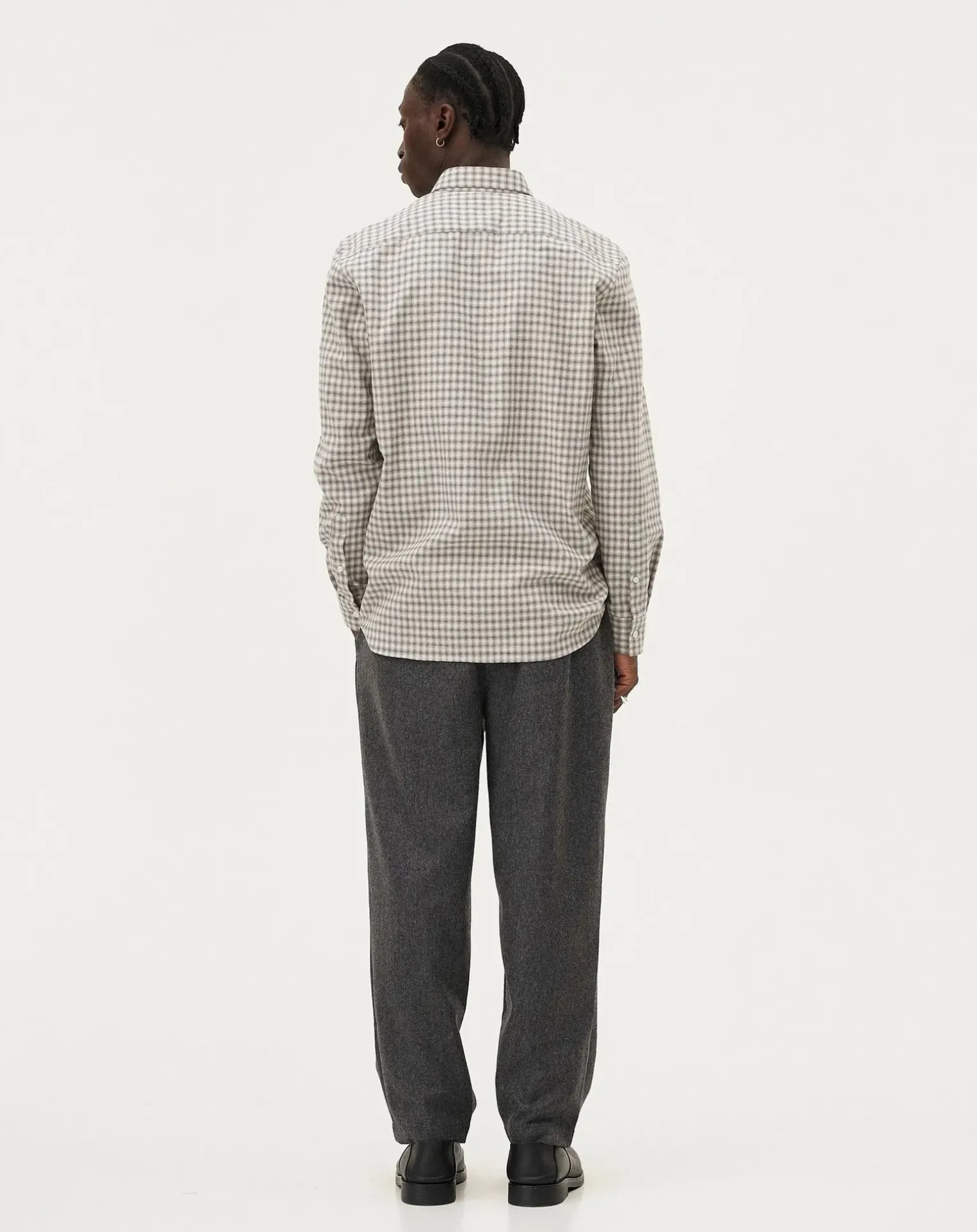 Curtis Grey checks Cotton Long Sleeve Shirt