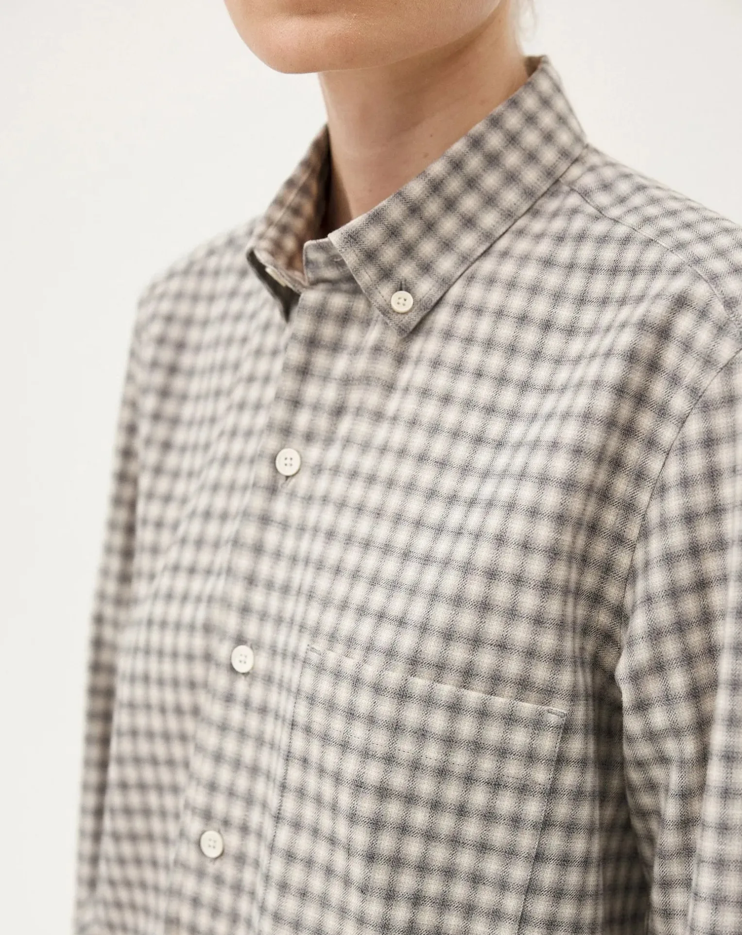 Curtis Grey checks Cotton Long Sleeve Shirt