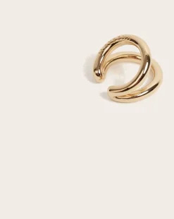 Earcuff mini Echo en plaqué or