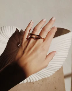 Gold-plated L'Audacieuse ring