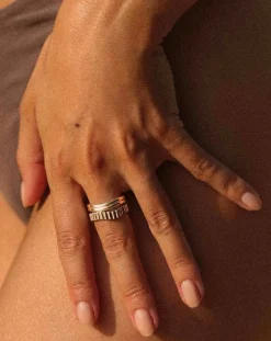 Gold-plated Memphis ring