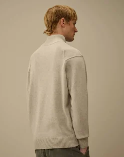 GRS certified lambswool polo shirt