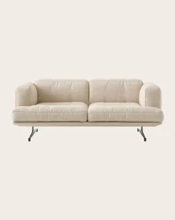 Inland AV22 2-Seater Sofa, Black Base