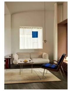 Inland AV22 2-Seater Sofa, Black Base