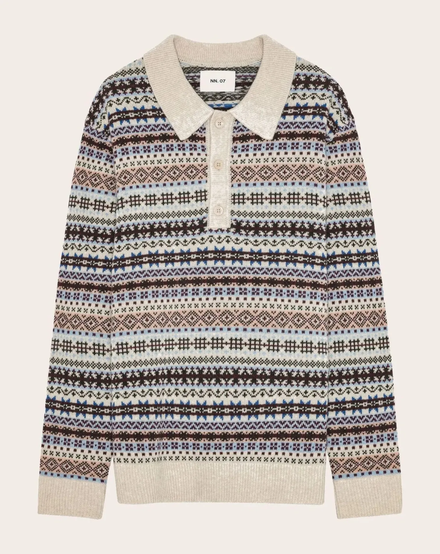 Long-sleeve polo shirt Robbie 60004 Wool