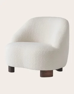 Margas LC1 Lounge Chair - Walnut Wood Frame