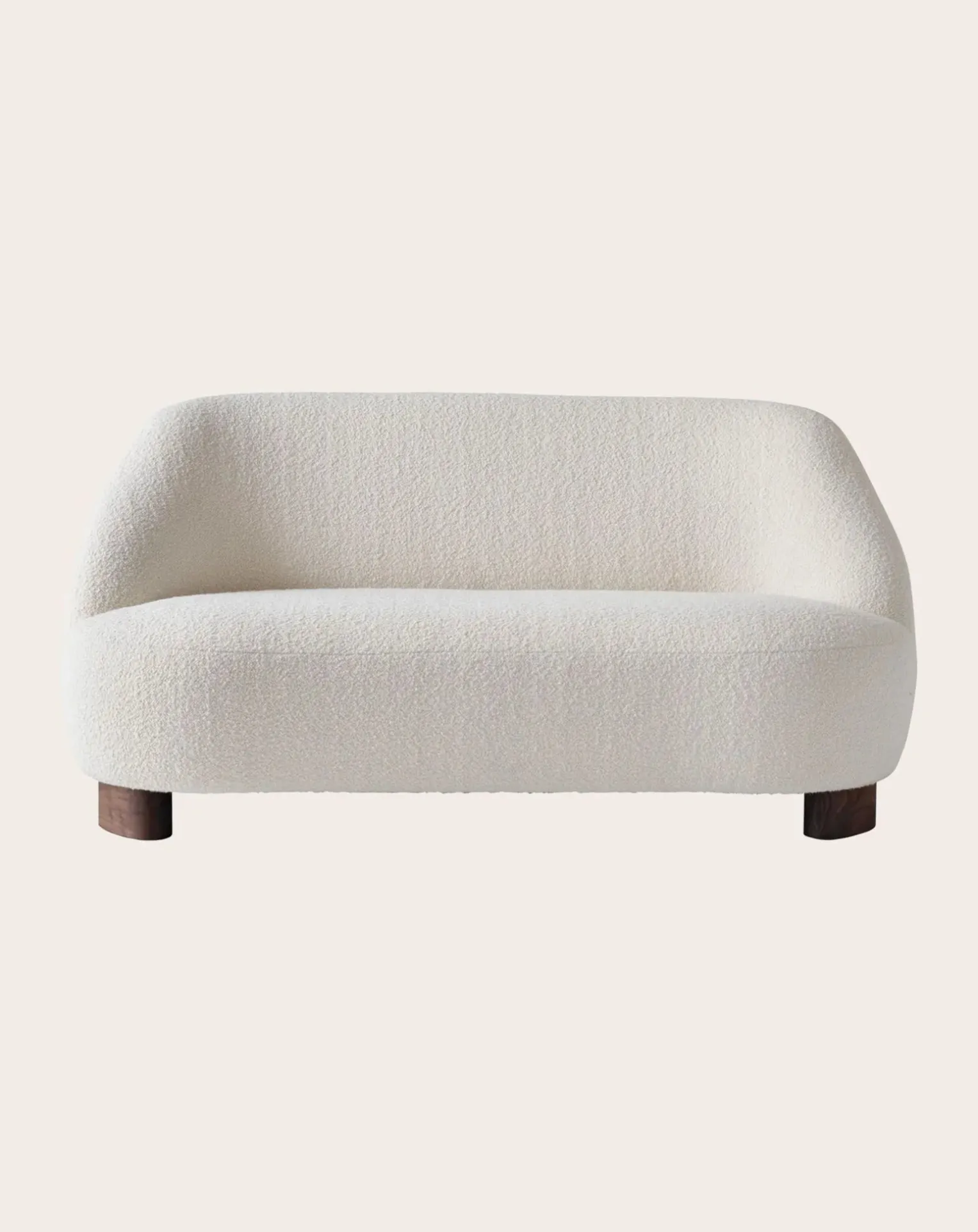 Margas LC3 2-Seater Sofa - Walnut Wood Legs