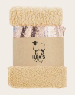 Metallic Merino Wool Mittens