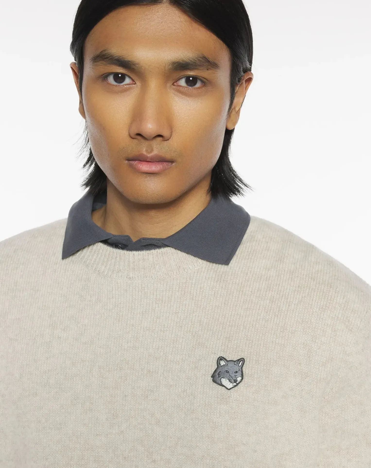 Milano Lambswool Fox Head Sweater
