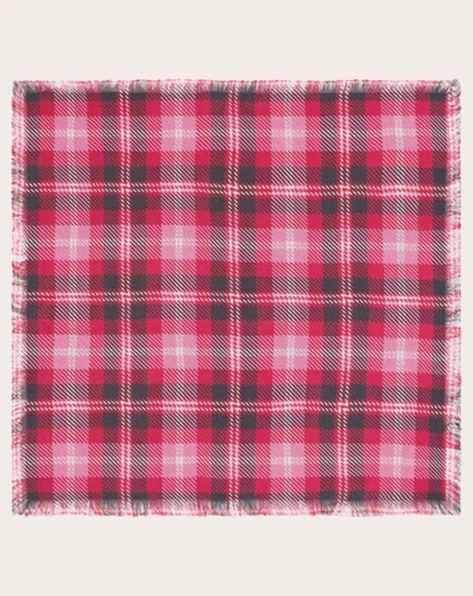 Mini Carré Tartan Cashmere Scarf