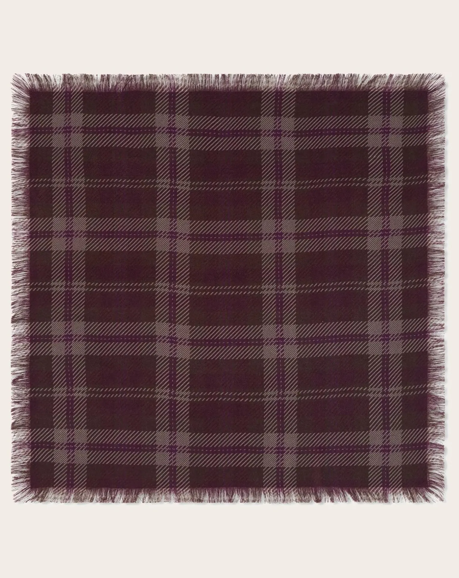 Mini Carré Tartan Cashmere Scarf