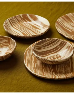 Mixed Clay Plates - Set of 2