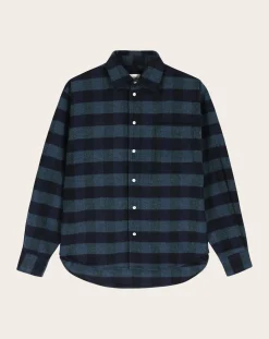 North Point C wool plaid overshirt