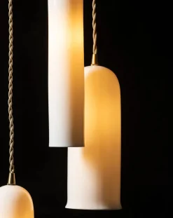 Olympia N°3 porcelain hanging lamp, Anita Le Grelle