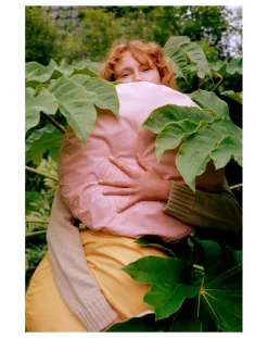 Organic Cotton Percale Round Cushion