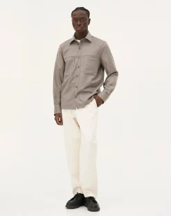 Ottawa Mushroom Virgin Wool Overshirt