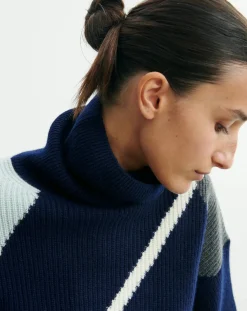 Oversize Argyle Intarsia Cashmere Sweater