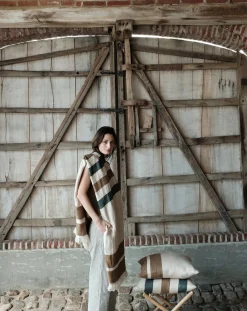 Railroad Stripe cushion cover