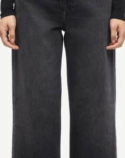 Rebecca high-waisted jeans in cotton