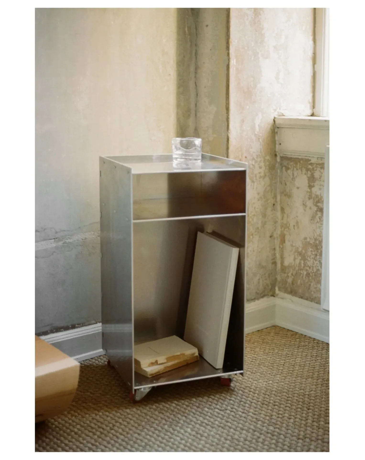 Rivet Box Aluminium Side Table
