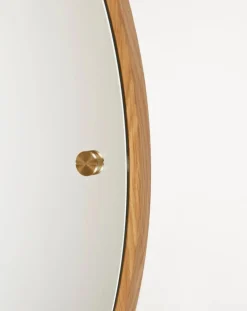 Round CM1 Wooden Mirror