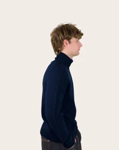 Seamless Wool Turtleneck Sweater