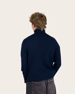 Seamless Wool Turtleneck Sweater