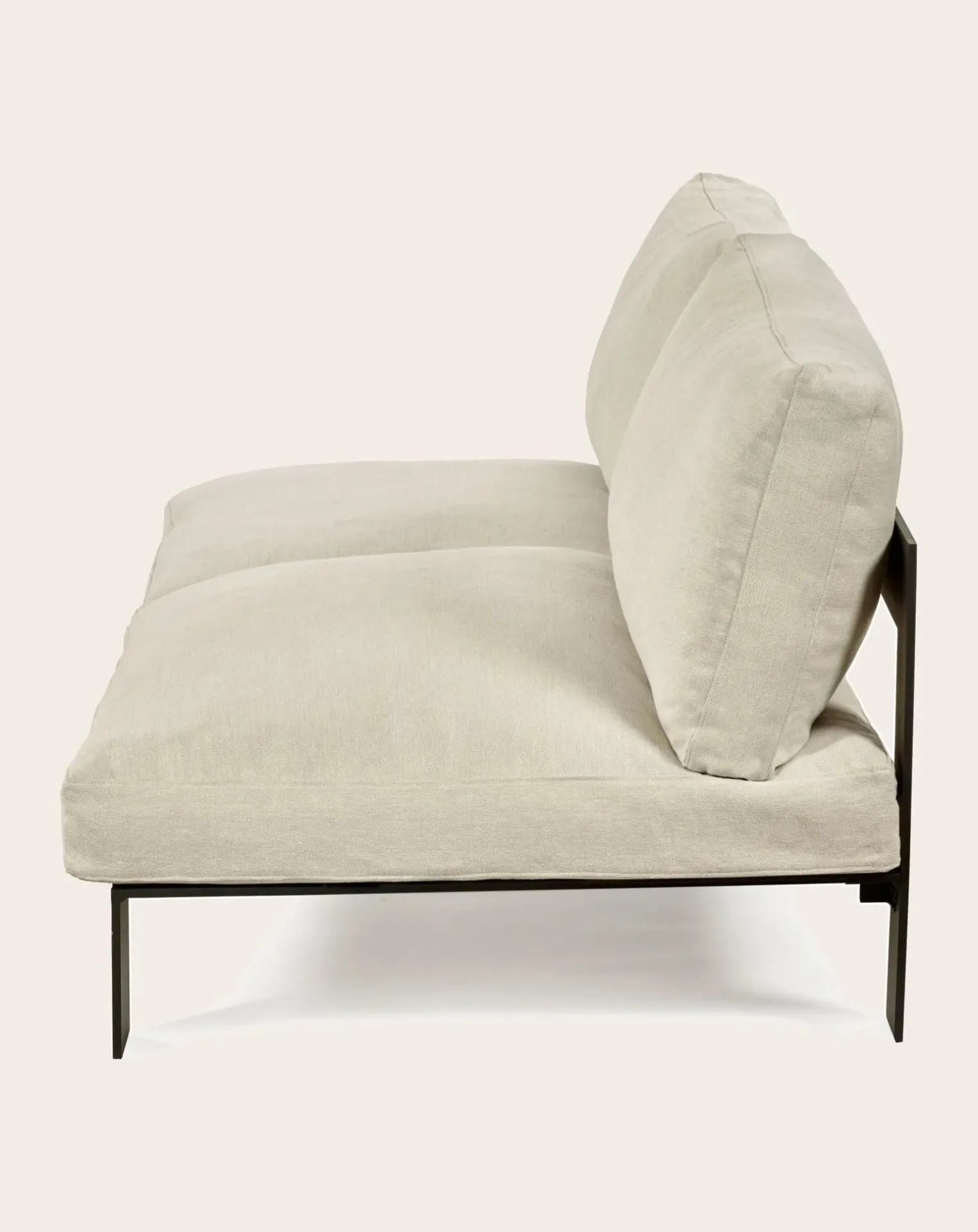 2-Seater Linen Sofa