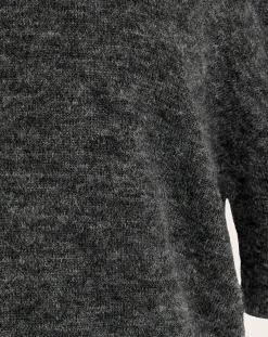 Short-sleeved alpaca sweater