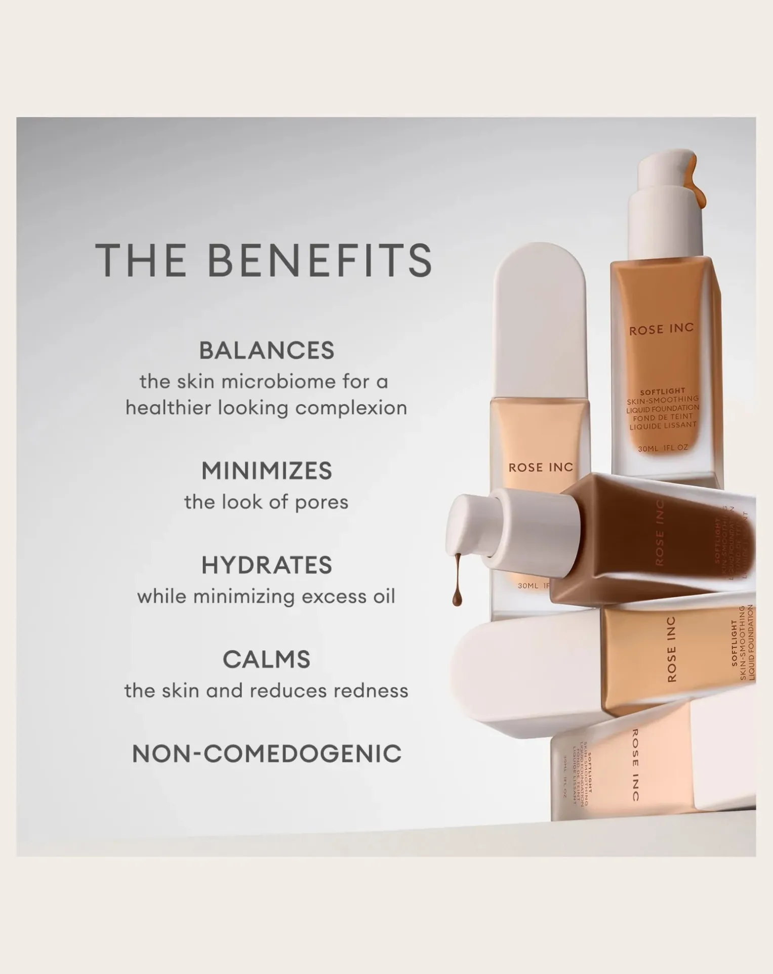 Softlight smoothing foundation