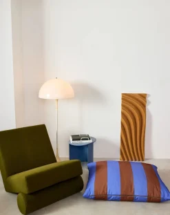 Striped dog mattress