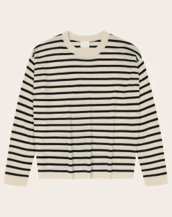 Striped Merino Wool Sweater - Women's Collection